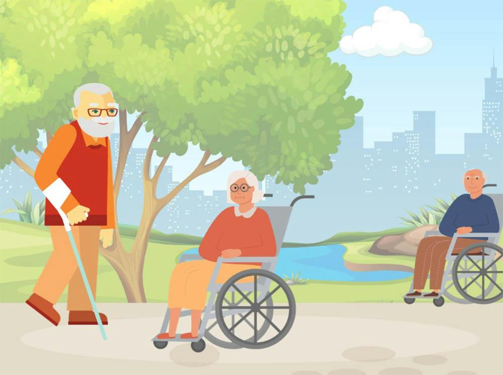 The Elderly Aiming to Maintain Strength and Mobility